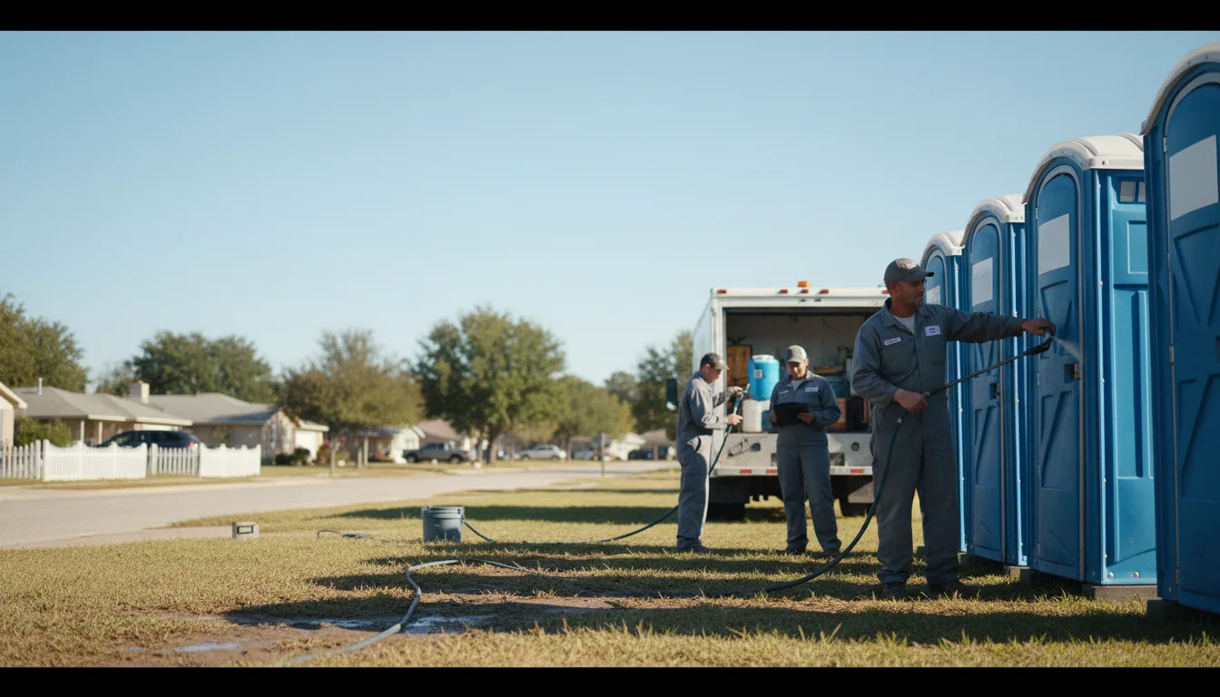 Long-Term Portable Toilet Rental in Glidden, TX near me
